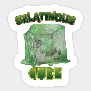 Gelatinous Cube Sticker